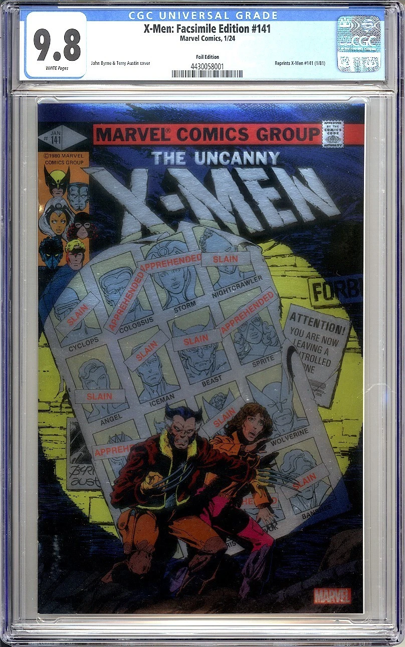 UNCANNY X-MEN #141 Facsimile Foil Edition - CGC 9.8 Days of Future Past Marvel