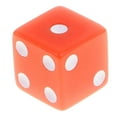 thumbnail image 4 of KLKCMS 10pcs/set D6 Dice for Home Pub Party Board Games 16mm MultiColor Orange, 4 of 9