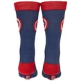 thumbnail image 3 of Captain America Classic Shield Symbol Crew Socks, 3 of 6