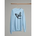 thumbnail image 3 of Butterfly W Leopard Print Sweatshirt Women -Image by Shutterstock, Female Large, 3 of 4