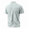 thumbnail image 6 of QSAWXQZ Men's Quarter Zip Shirt Mock Neck Short Sleeves Casual Athletic Shirt for Gym 6XL, 6 of 8