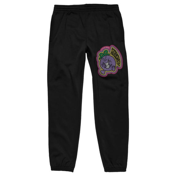Mr. Men And Little Miss Classic Miss Naughty Men's Black Sweatpants-XXL