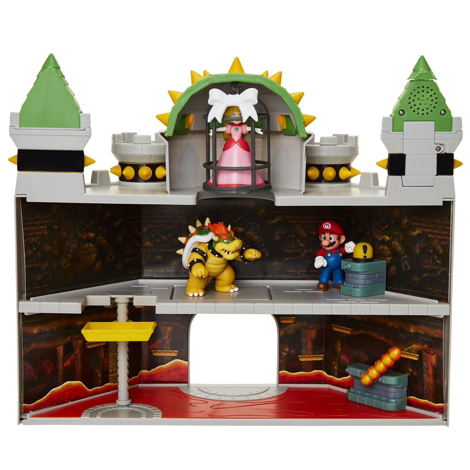 L'ensemble Château de Bowser de luxe Super Mario avec 5 figurines en bonus