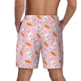 thumbnail image 4 of Daiia Rabbit And Carrot Mens Swim Trunks Swim Shorts Quick Dry Swim Shorts with Mesh Lining Pockets-Small, 4 of 9