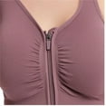 thumbnail image 4 of LYMAYTER Sports Bras for Women's Front-Zip Bras Yoga Running Lightweight Comfort Bralette S-4XL, 4 of 7