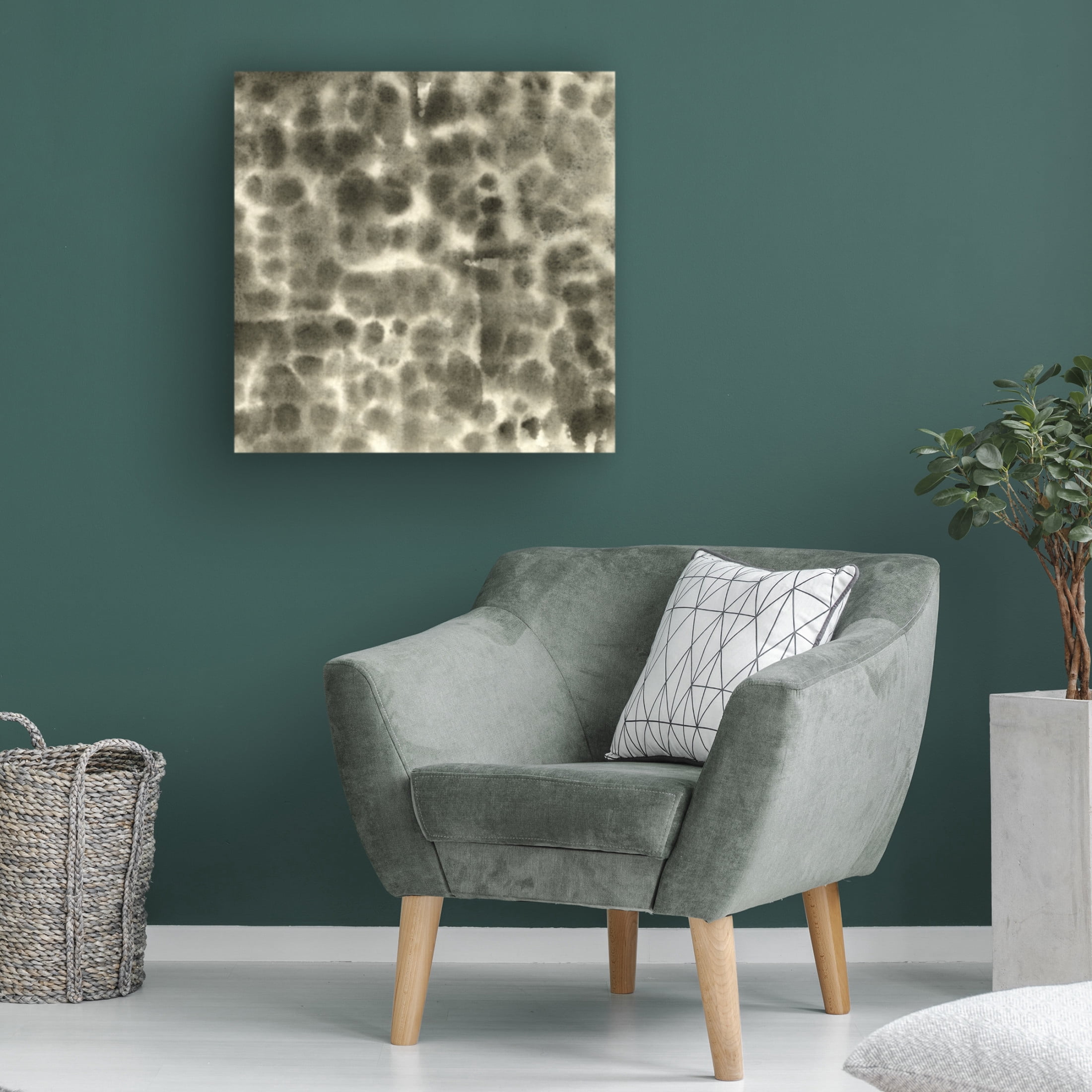 Canvas Wall Art - Emma Caroline 'Leopard Fade I' Wall Art for Living Room, Bedroom, or Office Décor by Trademark Fine Art - 14 x 14 Inches