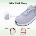 thumbnail image 2 of MAYKX Wide Toe Box Womens Walking Shoes with Arch Support | Slip On Tennis Shoes | Orthotic Sneakers for Plantar Fasciitis | Ideal for Office Staff, Long Standing & Light Outings, 2 of 7