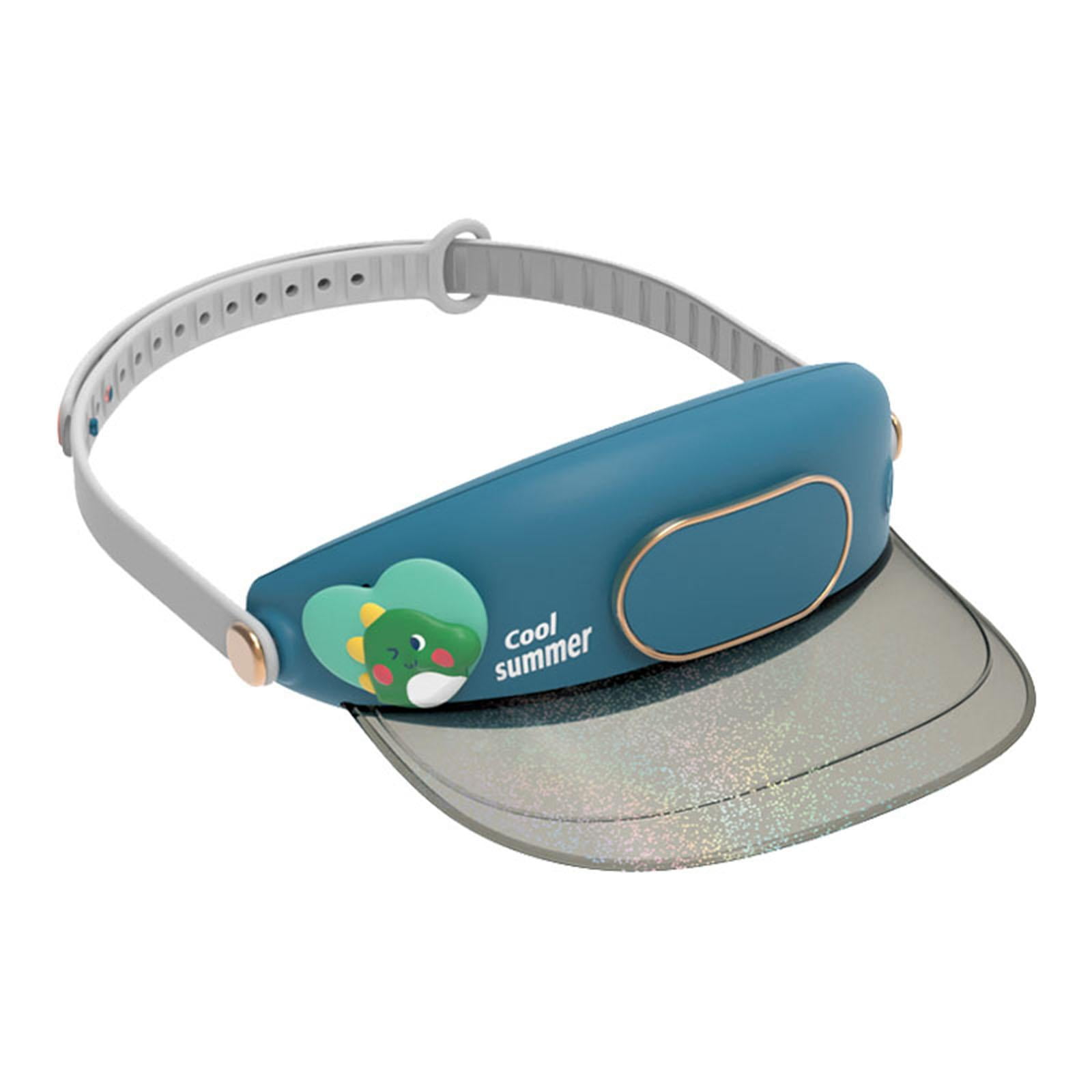 Cooling Fan Hat with Visor Lightweight Rechargeable Shade Hats 3 speeds