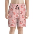 thumbnail image 2 of Cauagu Fox Print Swim Trunks for Men,Youth Boys Swim Shorts Compression Liner Beach Shorts Boys' Swimming Shorts 7-20 Years Bathing Suit-Large, 2 of 7
