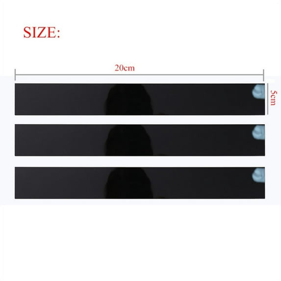 Summark 10 pieces/set stripe design mirror wall stickers self-adhesive removable acrylic mirror plate wall decals for home art room bedroom background decoration