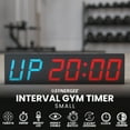 thumbnail image 2 of Synergee 6” Workout Interval Timer. Programmable Magnetic Interval Timer. Gym Timer with Wireless Remote. Tabata EMOTM Stopwatch Count Up/Down MMA Clock., 2 of 7