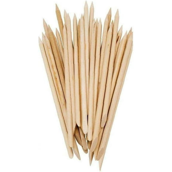 50PCS Nail Art Orange Wood Sticks Cuticle Pusher Remover Maleicure Pedicure Tool DIY Nail Art Supplies