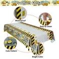 thumbnail image 5 of Hegbolke Construction Table Covers - 86''x 51'' Construction Elements Printed Disposable Plastic Tablecloths for Kids Construction Themed Birthday Party Decorations, 5 of 7