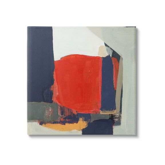 Stupell Industries Primary Blocked Geometric Shapes Painting Gallery Wrapped Canvas Print Wall Art, Design by Terri Burris