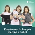 thumbnail image 2 of Koala Babycare Baby Carrier Wrap, Easy to Wear As a T-Shirt - Original Baby Carrier Newborn to Toddler - Sling One Size Fits All - Baby Wraps Carrier Up to 22lbs, 2 of 8
