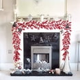 thumbnail image 4 of 2X 6.39FT Red Berry Christmas Garland,Flexible Artificial Berry Garland for Fireplace Decoration for Christmas Decor, 4 of 4