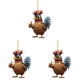 thumbnail image 1 of Navidad Adorno Pollo Lindo Coche Acrílico Creativo (F), 1 of 3