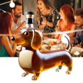 thumbnail image 3 of ACDANC Dachshund Dog Whiskey Bottle, Unique Dachshund Shape Whiskey Bottles Favors for Whiskey Lovers, Dog Lovers, Funny Dachshund Statue Wine Decanter Decoration for Bar, Home, Offices, 3 of 7