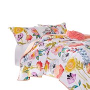 Mavi 4 Piece Reversible Twin Quilt Set, Spring Floral Print, Multicolor