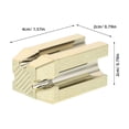 thumbnail image 2 of GOOHOCHY Sacapuntas para cejas (2 unidades): herramienta auxiliar multiángulo con ranura para afilar cosméticos, ayuda precisa para refinar la punta de delineadores de cejas y labios., 2 of 7