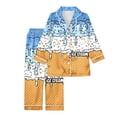 thumbnail image 4 of CAIVO Ice Cream Print Girls 2 Piece Pajama Sets Soft Long Sleeve Tops And Pants Cute Cartoon Sleepwear For Kids Comfortable Nightwear Children Pyjamas, 4 of 4