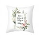 thumbnail image 4 of Funda de almohada con flores de acuarela de 45x45cm, fundas de cojines de plantas florales para sofá, 4 of 5