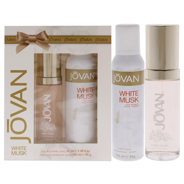 Jovan EDT en spray de 1.9 oz, desodorante perfumado en spray de 5 oz Jovan White Musk 2 Pc Gift Set Jovan EDT en spray de 1.9 oz, desodorante perfumado en spray de 5 oz 2 Pc Gift Set