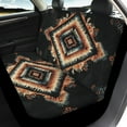 thumbnail image 3 of Pzuqiu Boho Geometric Style Car Seat Covers Set Black – Breathable Full Wrapping Edge Seat Covers, Fashion Easy to Install with Anti-Slip Full Backrest, for Cars Truck Universal Fit Set, 3 of 7