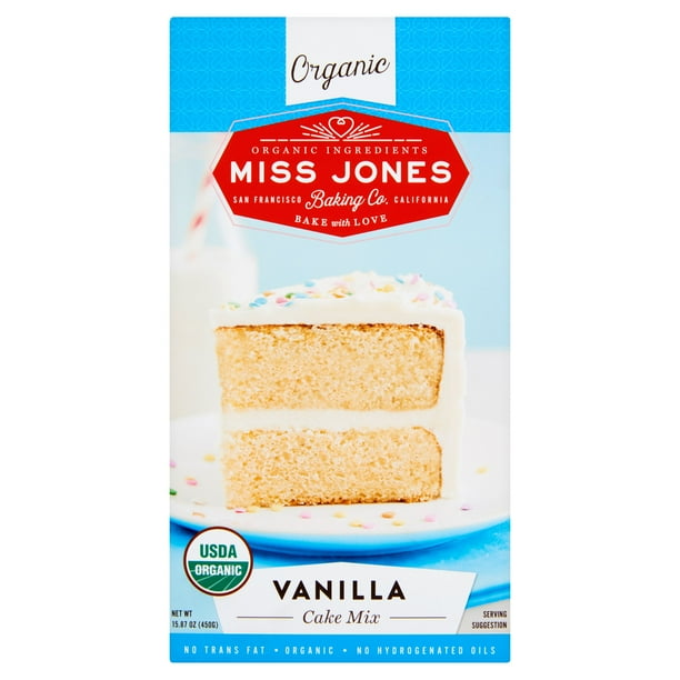Miss Jones Baking Co Mix Cake Vanilla Org,450 Gm (Pack Of