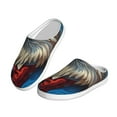 thumbnail image 2 of Picia Surreal Bald Eagle Gentleman for Women's Lamb-hug Comfy Fleece House Slippers Memory Foam, Slip-on House Shoes Indoor Outdoor-37/38, 2 of 7