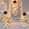 thumbnail image 2 of Christmas atmosphere decorative light LED light Christmas Green Santa suction cup light window light Hanging light window, 2 of 5