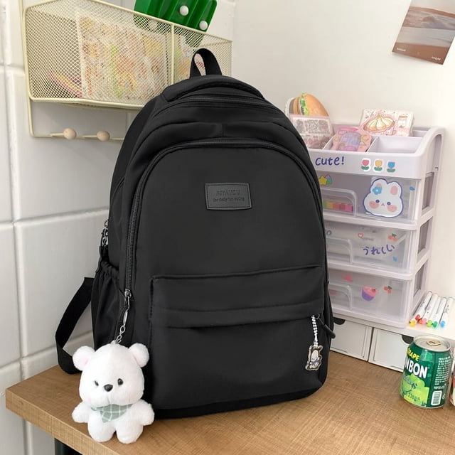 Mochila escolar para mujer, mochila para estudiante de secundaria, mochila para computadora de viaje de gran capacidad a la moda para mujer