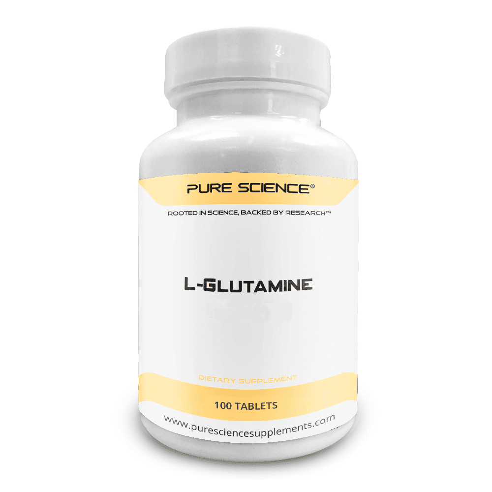 Pure Science LGlutamine Supplement 1000mg Improves Energy Levels