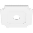 thumbnail image 2 of 24"OD x 5"ID x 14 1/4"C x 1"P Locke Architectural Grade PVC Contemporary Ceiling Medallion, 2 of 11