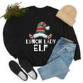 thumbnail image 5 of Lunch Lady Elf Unisex Sweatshirt, S-2XL Christmas Holidays Xmas Elves, 5 of 6