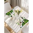 thumbnail image 5 of St. Patrick's Day Placemats Set of 8, Green Gnomes Gold Coin Shamrock Beige Placemats for Dining Table, Place Mats for Kitchen Tabletop, Waterproof Wipeable Dining Table Mats Set, 5 of 9