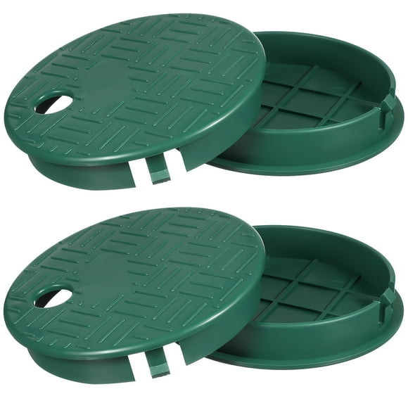 4 Pcs Sprinkler Valve Box Cover Round Valve Box Cover Lid For Garden Irrigation System Sprinkler Valve Covers For Outside