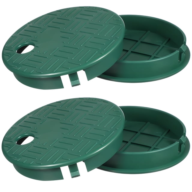 4 Pcs Sprinkler Valve Box Cover Round Valve Box Cover Lid For Garden Irrigation System Sprinkler Valve Covers For Outside