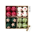 thumbnail image 3 of 16 Pcs Christmas Decoration Boxed Christmas Balls String Hanging Balls Box Woolen Balls Christmas Tree Decoration Small Decoration, 3 of 6