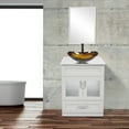 thumbnail image 3 of ELECWISH 24" Vanity Bathroom Cabinet with Mirror and Vessel Sink Bowl Faucet Combo Set, 3 of 11
