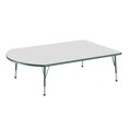 thumbnail image 1 of 48in x 72in Work Around Everyday T-Mold Adjustable Activity Table Grey/Green - Toddler Ball, 1 of 2