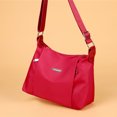 thumbnail image 2 of Bolsa de hombro de nailon para mujer, cruzado diario de gran capacidad para mujer (rojo) Ehuebsd Para Estrenar, 2 of 7