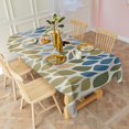 thumbnail image 3 of Blue Leaf and Vine Pattern Rectangle Tablecloth 60"x120",Waterproof Polyester Rectangle Table Cloth, Wipeable Spillproof Polyester Tablecloth for Dining, Camping, Indoor and Outdoor, 3 of 6