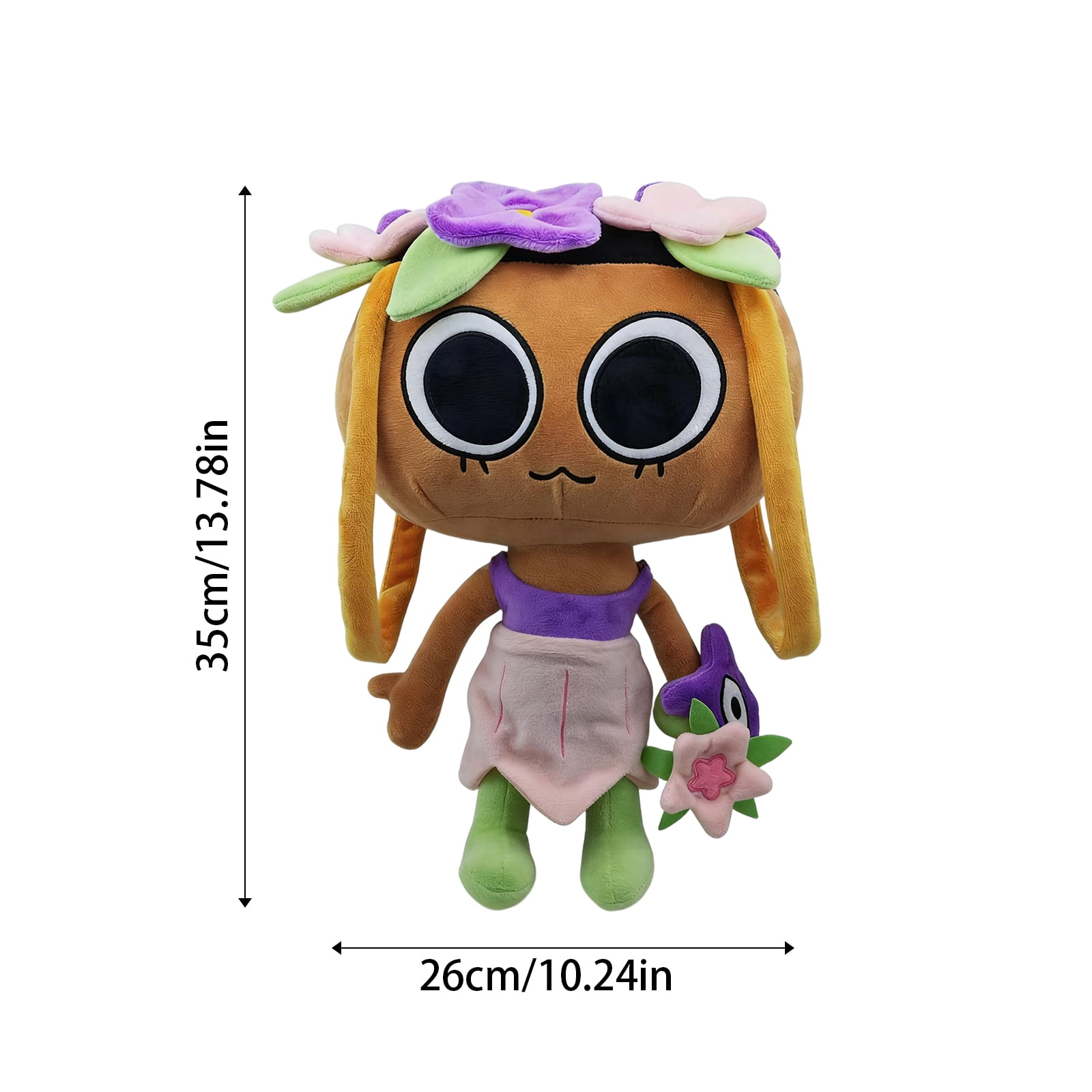 Bassie Deluxe 14 Inch Plush Stuffed Animal, Posable Arms and Legs with Magnetic Hands, Soft Character Plush Toy, Collectible Plush for Display and Gift