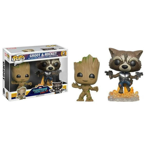 Funko POP! Marvel Groot & Rocket Vinyl Bobble Head 2-Pack