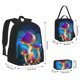 thumbnail image 2 of Balery Magic Mushrooms ,Fireflies Mochila escolar 3 en 1 para niños: mochila resistente con lonchera térmica y estuche para lápices. Mochila escolar para niños y niñas., 2 of 7