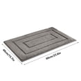 thumbnail image 3 of Todaioua Bathroom Rugs, Bath Mats for Bathroom Non-Slip, Super Soft and Water Absorbent, Microfiber Bath Rugs, Machine Wash Dry, Bath Rugs for Floor, Tub and Shower, 16" x 24", 3 of 7