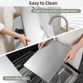 thumbnail image 3 of TJ POP Stainless Steel Cutting Board Set with Lip, 2 Pack 16" & 24" Metal Chopping Boards for Kitchen Countertop, Non-Slip Food Prep Boards for Meat & Vegetables, 3 of 8