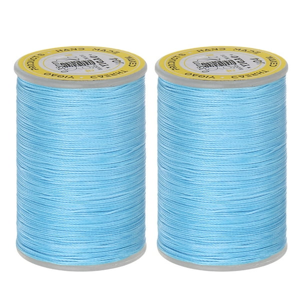 Hilo de tapicería de 2 piezas 328 yardas 300m de poliéster, azul claro