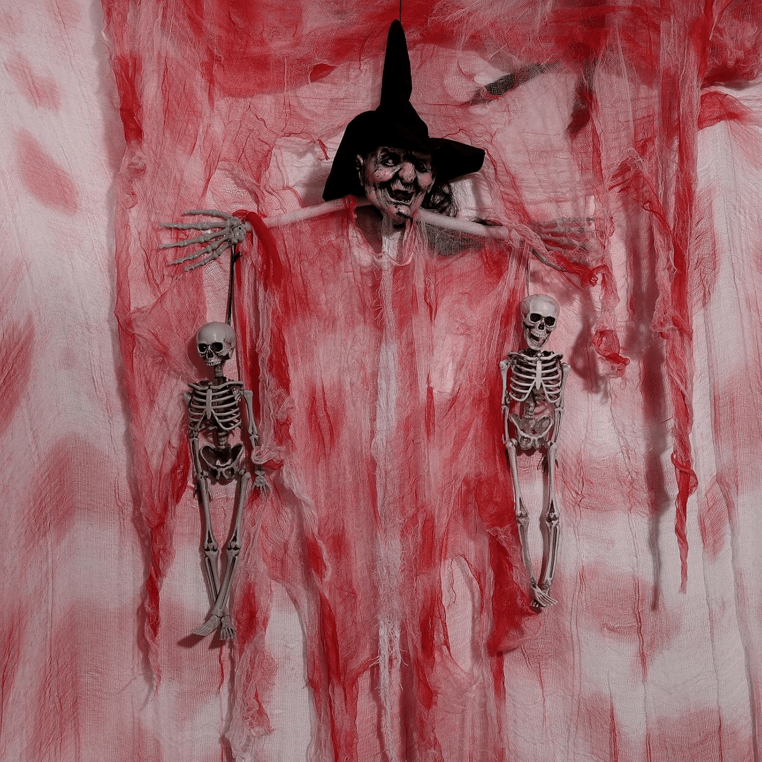 410x80 Inch Halloween Creepy Cloth Gauze Fabric in 5 Colors for Spooky Decor